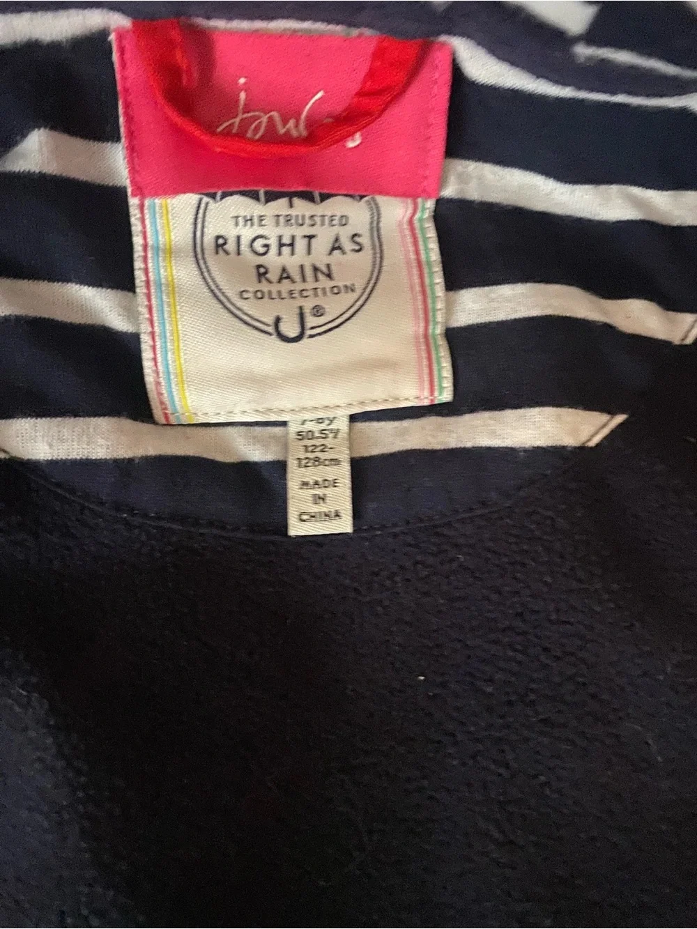 Joules Bright Red Kids Hooded Raincoat